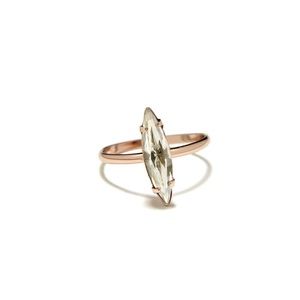 Bing Bang NYC Rose Gold Crystal Shard Ring